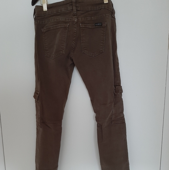 Olive Green Hudson Combat Stretchy Jeans. - Picture 6 of 12